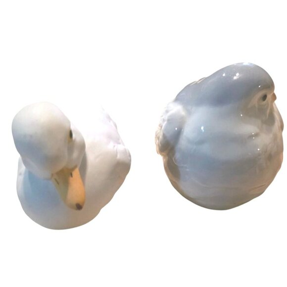 Kaiser Porcelain White Duck Figurine & Puffy Porcelain Bird - Picture 7 of 16